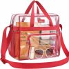 MAY TREE Crossbody Handbags | May Tree Clear Bag Stadium Approved 12 6 12, Clear Tote Lunch Bag With Reinforced Straps For Work Travel And Sporting Events