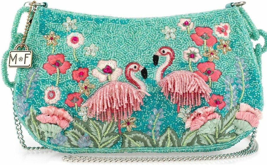 Mary Frances Crossbody Handbags | Mary Frances Flirty Flamingos, Multicolor