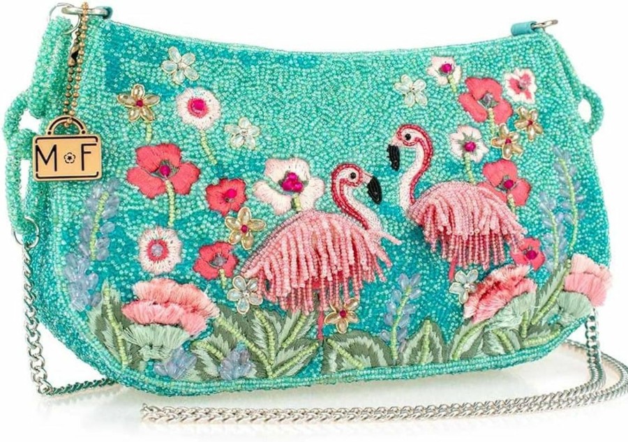 Mary Frances Crossbody Handbags | Mary Frances Flirty Flamingos, Multicolor