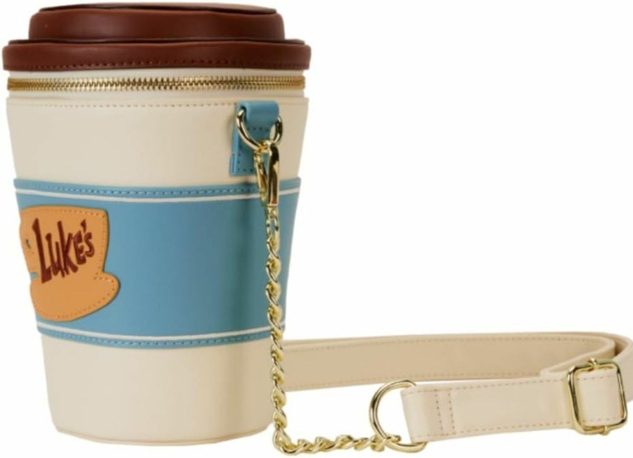 Loungefly Crossbody Handbags | Loungefly Gilmore Girls Luke'S Diner To Go Coffee Cup Figural Crossbody Bag