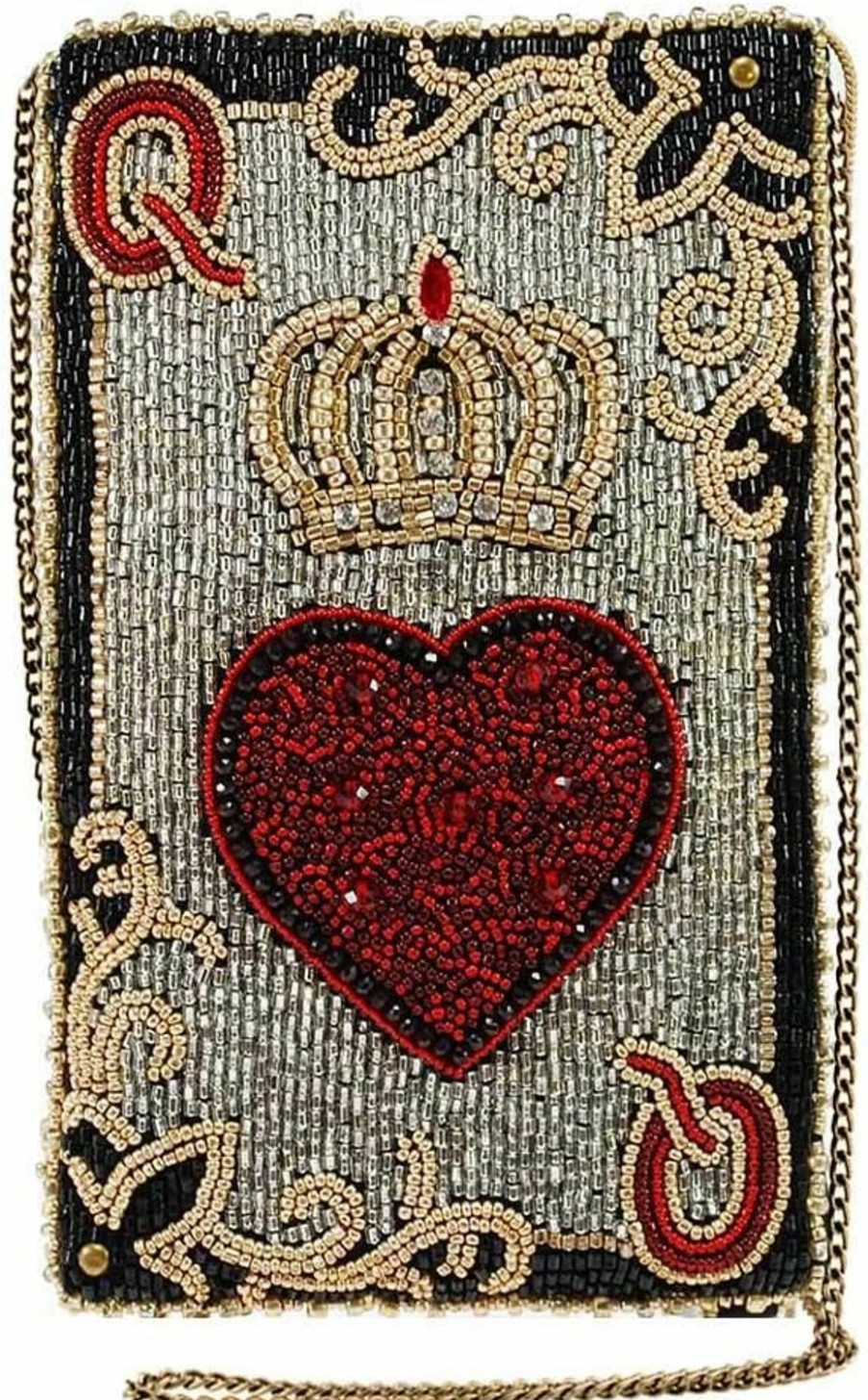 Mary Frances Crossbody Handbags | Mary Frances Queen Of Hearts - Cell Phone