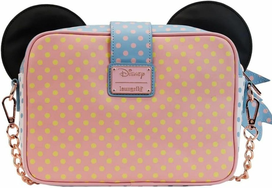 Loungefly Crossbody Handbags | Loungefly Disney Minnie Pastel Dots Crossbody Bag