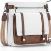 Roulens Crossbody Handbags | Roulens Crossbody Bags For Women,Multi Pocket Crossbody Purses Soft Leather Shoulder Handbags Travel Purse Adjustable Strap