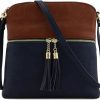 FashionPuzzle Crossbody Handbags | Fashionpuzzle Tassel Zip Pocket Crossbody Bag