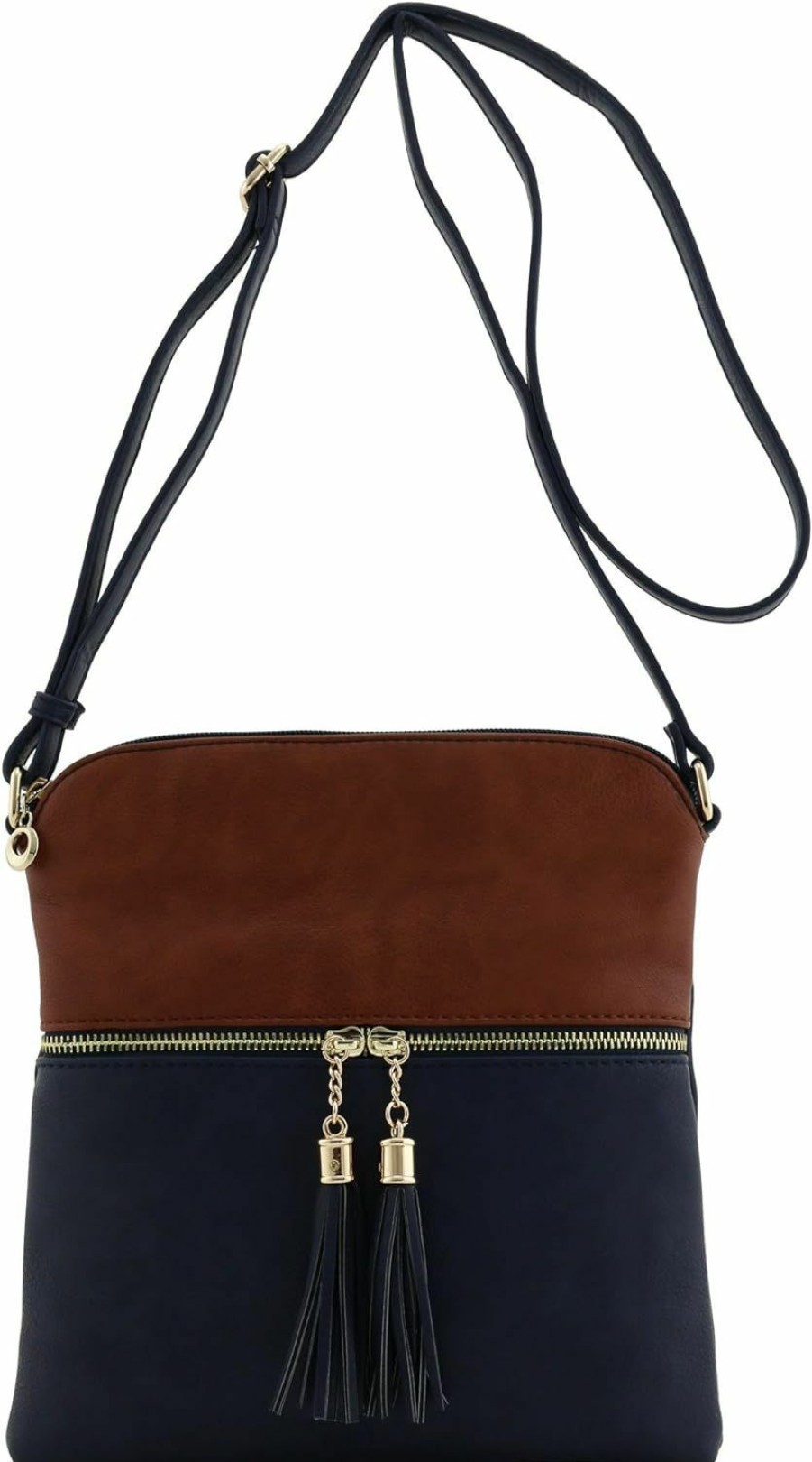 FashionPuzzle Crossbody Handbags | Fashionpuzzle Tassel Zip Pocket Crossbody Bag