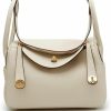 HWHXCZYH Crossbody Handbags | Exquisite Cowhide Lychee Grain Mini Lindy - Women'S Ultimate Fashion Shoulder Handbag With Gold Buckle Accessory (M,White)