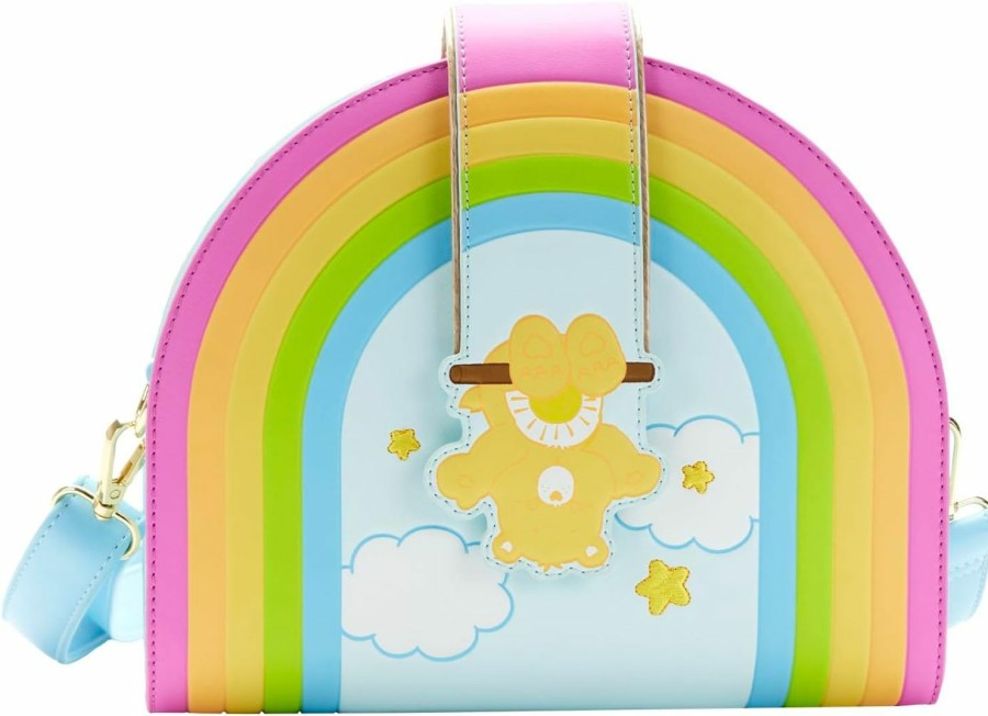 Loungefly Crossbody Handbags | Loungefly Carebears Rainbow Swing Cross Body Bag