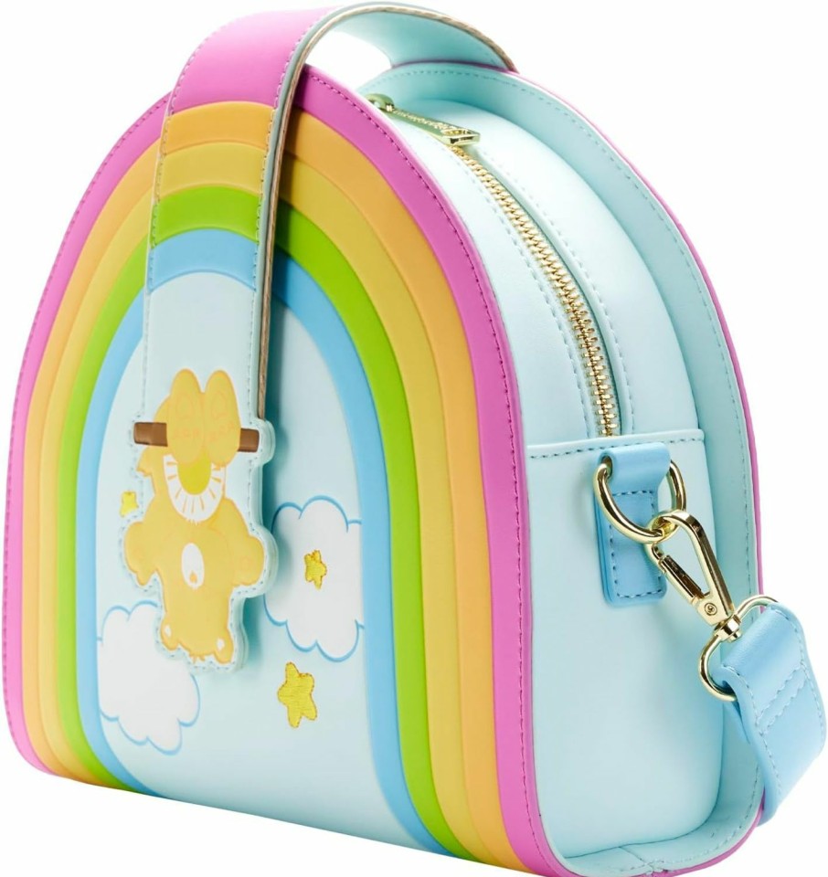 Loungefly Crossbody Handbags | Loungefly Carebears Rainbow Swing Cross Body Bag