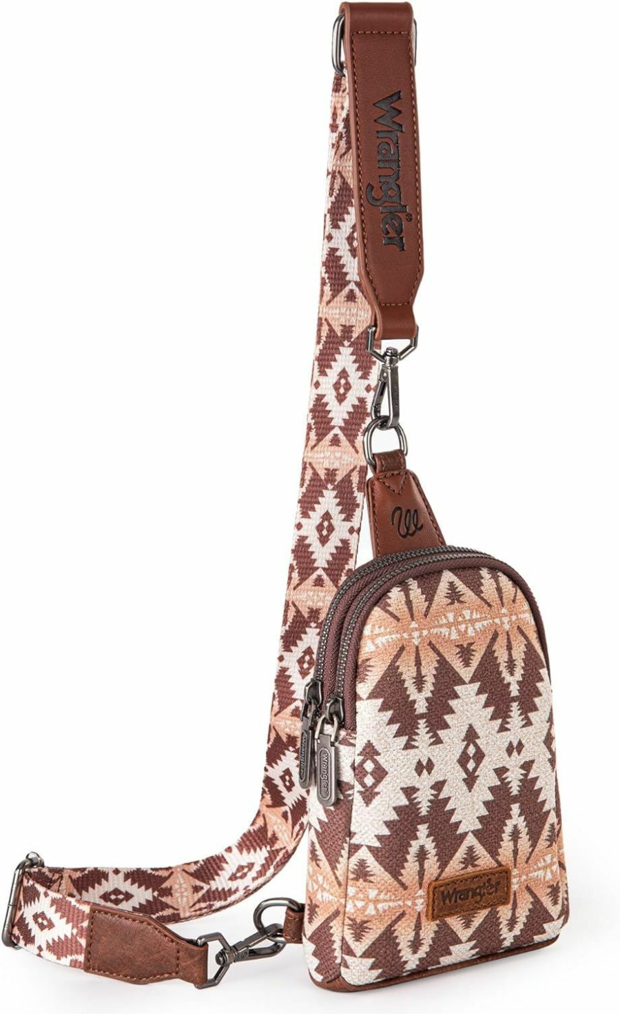 Wrangler Crossbody Handbags | Wrangler Aztec Sling Bag Southwest Crossbody Bags Trendy Chest Bag