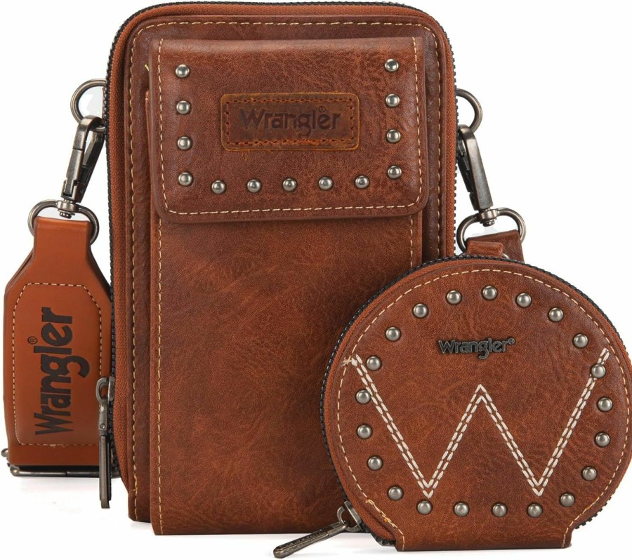 Wrangler Crossbody Handbags | Wrangler Crossbody Cell Phone Purse For Women Rfid Blocking Cellphone Wallet With Coin Pouch