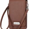 Amazon Crossbody Handbags | Nautica Catalina Vegan Leather Rfid Womens Crossbody Cell Phone Purse Holder Wallet