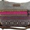 Myra Bag Crossbody Handbags | Myra Bag Laced Small & Cross-Body Bag Upcycled Cotton & Hair Leather S-2920