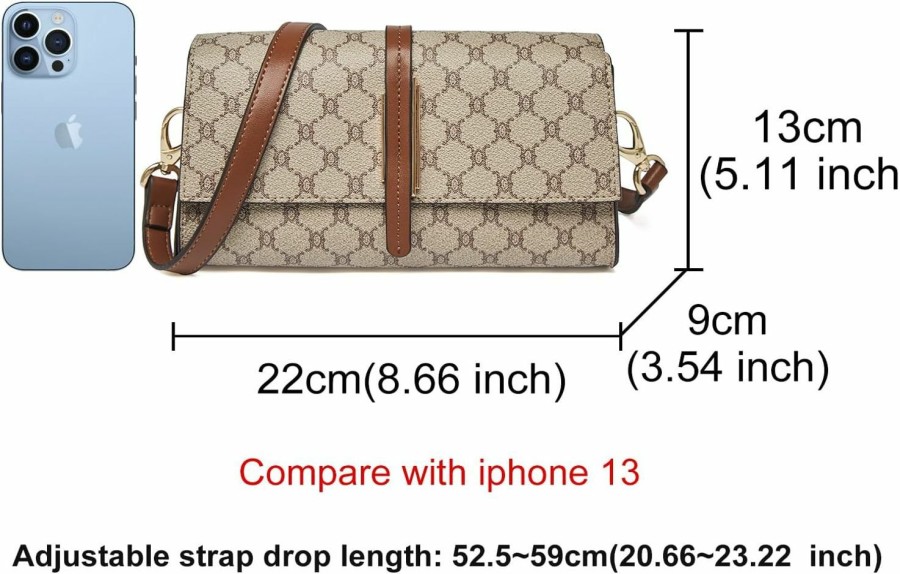 LAORENTOU Crossbody Handbags | Laorentou Women Quilted Chain Crossbody Bag Purses Lady Cow Leather Shoulder Bag For Women