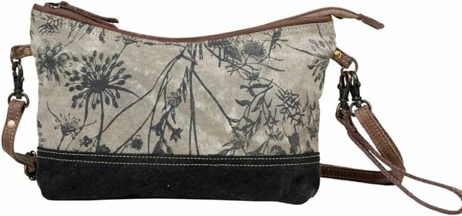 Myra Bag Crossbody Handbags | Myra Bag Dainty Delight Small & Cross Body Bag Upcycled Canvas & Leather S-2567