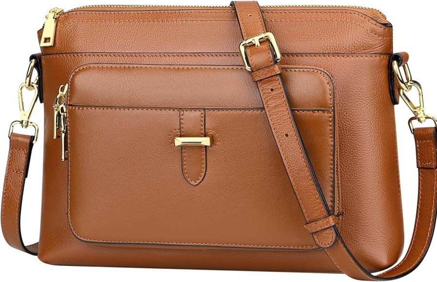 Over Earth Crossbody Handbags | Over Earth Genuine Leather Crossbody Purses For Women Ladies Bag Genuine Leather Crossbody Bag With Card Pocket