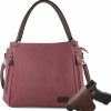 LarKoo Crossbody Handbags | Larkoo Concealed Carry Crossbody Bag With Removable Pistol Holster For Women Handbag Hobo Purses Tote Bag