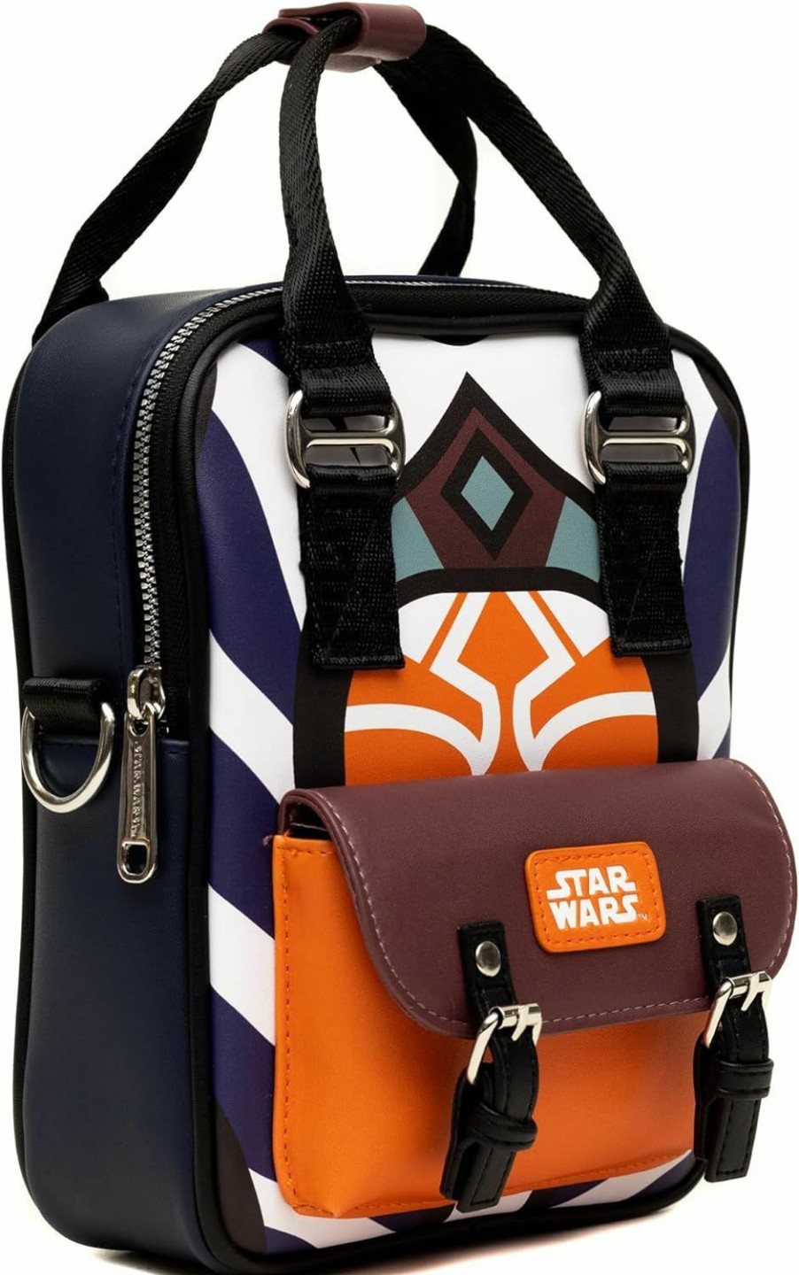 Buckle-Down Crossbody Handbags | Star Wars Bag, Cross Body, Star Wars Ahsoka Tano Character Close Up, Vegan Leather