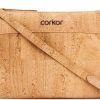 Corkor Crossbody Handbags | Corkor Cork Purse Cork Handbags For Women, Vegan Crossbody Bag Cruelty Free Black Color