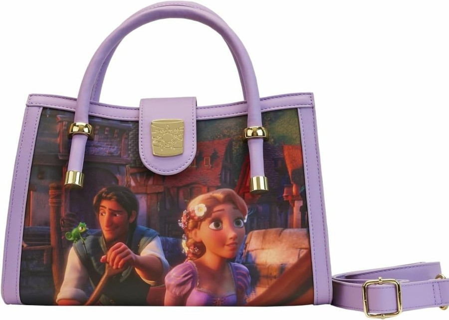 Loungefly Crossbody Handbags | Loungefly Disney Rapunzel Princess Scene Crossbody Bag