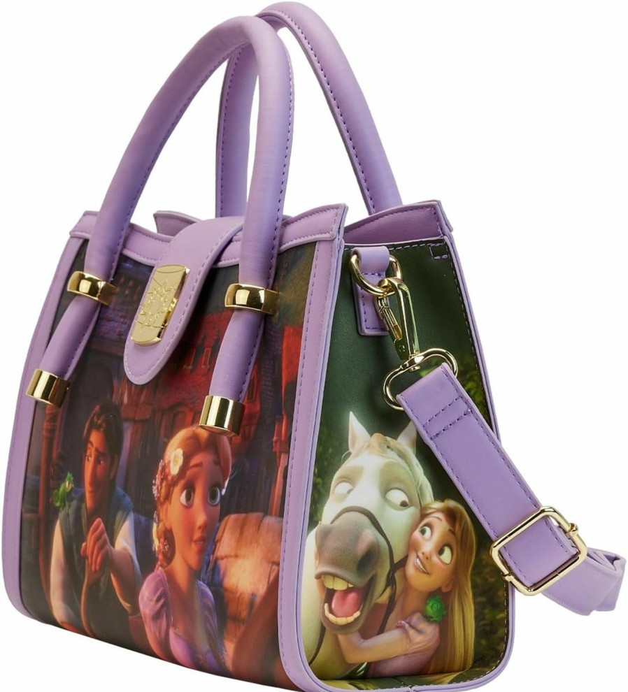 Loungefly Crossbody Handbags | Loungefly Disney Rapunzel Princess Scene Crossbody Bag