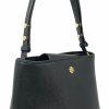 Tory Burch Crossbody Handbags | Tory Burch Emerson Womens Saffiano Leather Bucket Bag