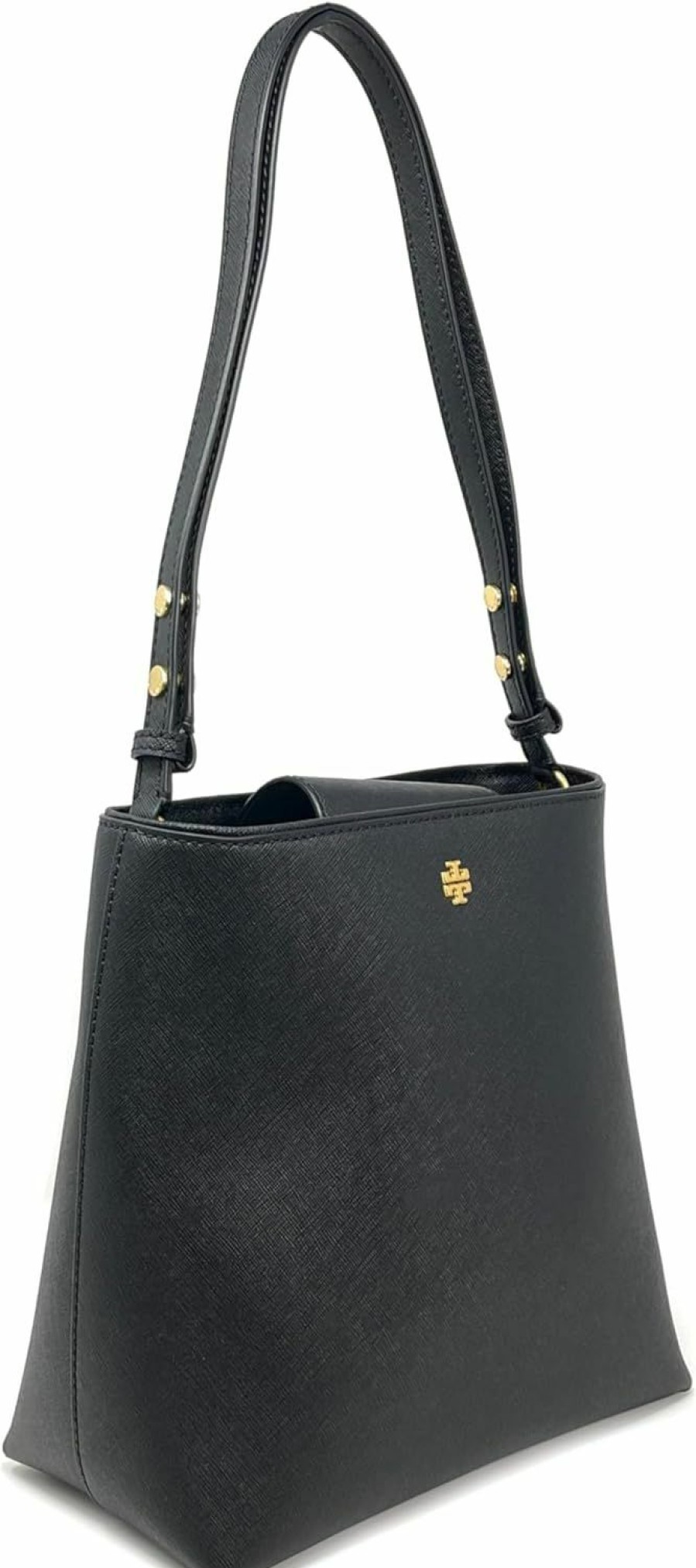 Tory Burch Crossbody Handbags | Tory Burch Emerson Womens Saffiano Leather Bucket Bag