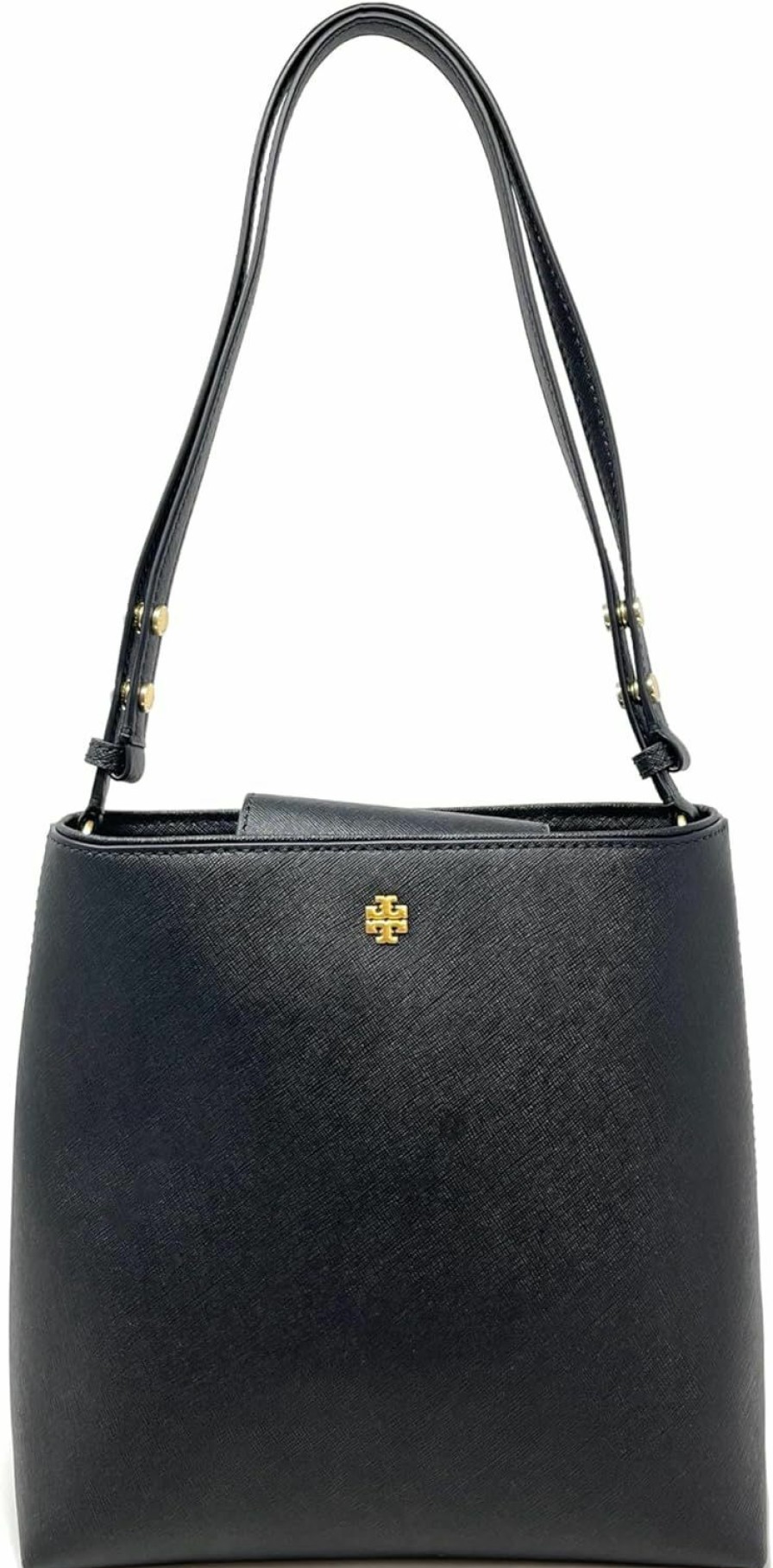 Tory Burch Crossbody Handbags | Tory Burch Emerson Womens Saffiano Leather Bucket Bag