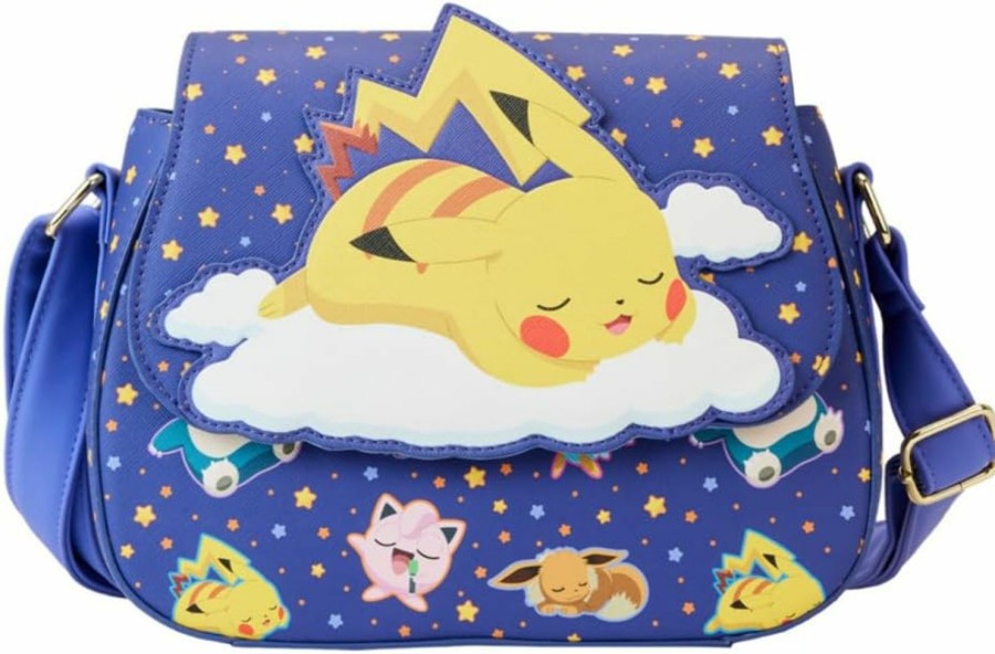 Loungefly Crossbody Handbags | Loungefly Pokemon Sleeping Pikachu And Friends Crossbody Purse