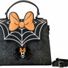 Loungefly Crossbody Handbags | Loungefly Disney Minnie Mouse Spider Crossbody Purse | Halloween Bags