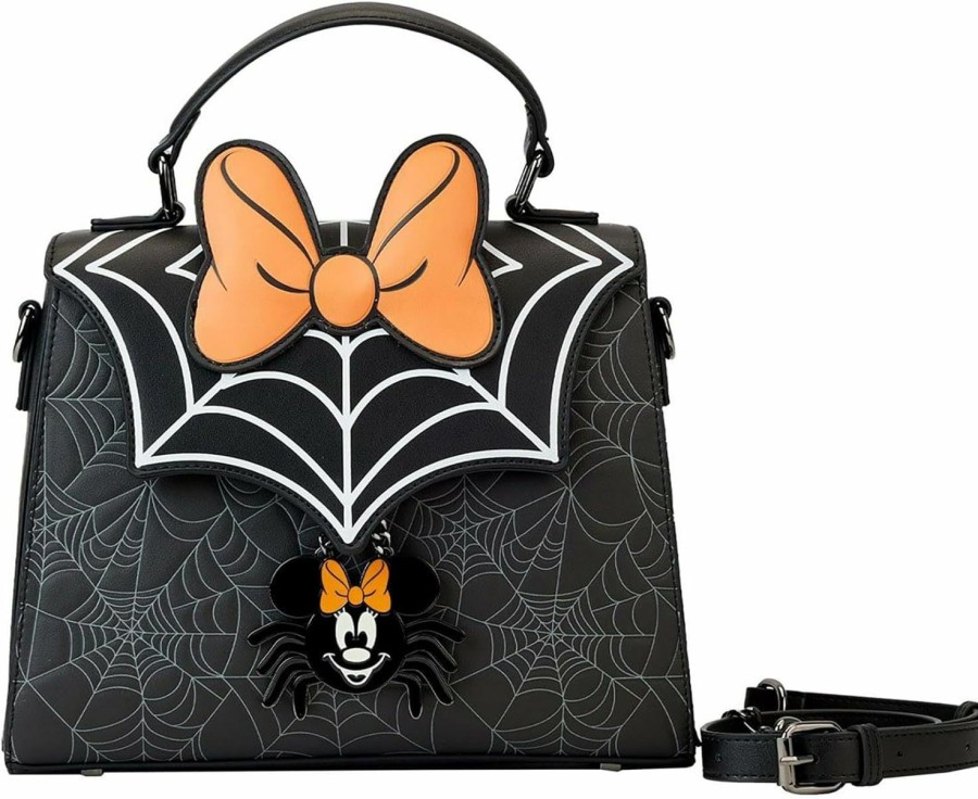 Loungefly Crossbody Handbags | Loungefly Disney Minnie Mouse Spider Crossbody Purse | Halloween Bags