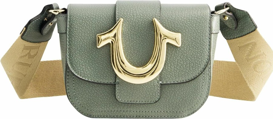 True Religion Crossbody Handbags | True Religion Women'S Crossbody Bag, Mini Flap Adjustable Shoulder Handbag With Horseshoe Logo