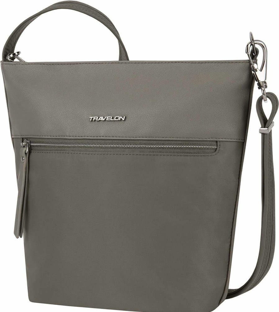 Travelon Crossbody Handbags | Travelon: Addison Anti-Theft Bucket Bag