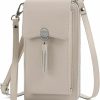 Pearl Angeli Crossbody Handbags | Pearl Angeli Genuine Leather Crossbody Cellphone Bag For Women Rfid Blocking Small Phone Wallet Purse With Shoulder Strap