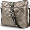 CANBOX Crossbody Handbags | Canbox Quilted Crossbody Bag, Puffer Shoulder Bag, Tote Bag With Zipper, Fashion Cotton Quilted Ladies Handbag