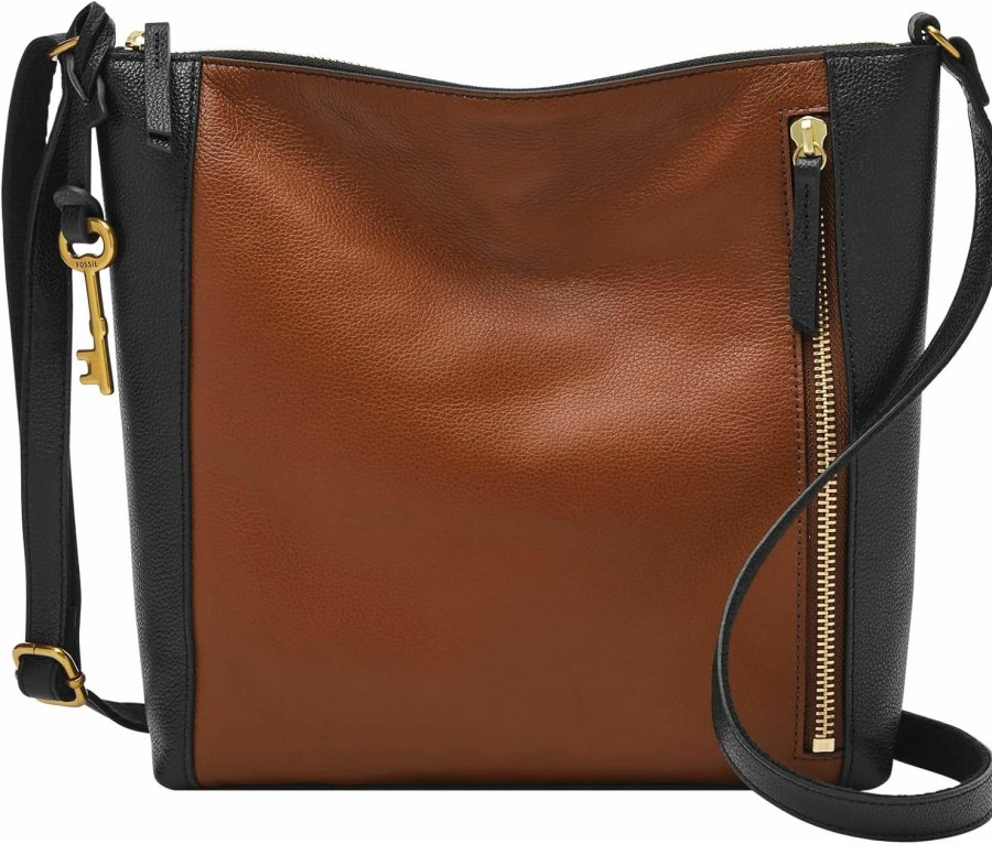 Fossil Crossbody Handbags | Fossil Women'S Tara Leather Crossbody Purse Handbag For Women