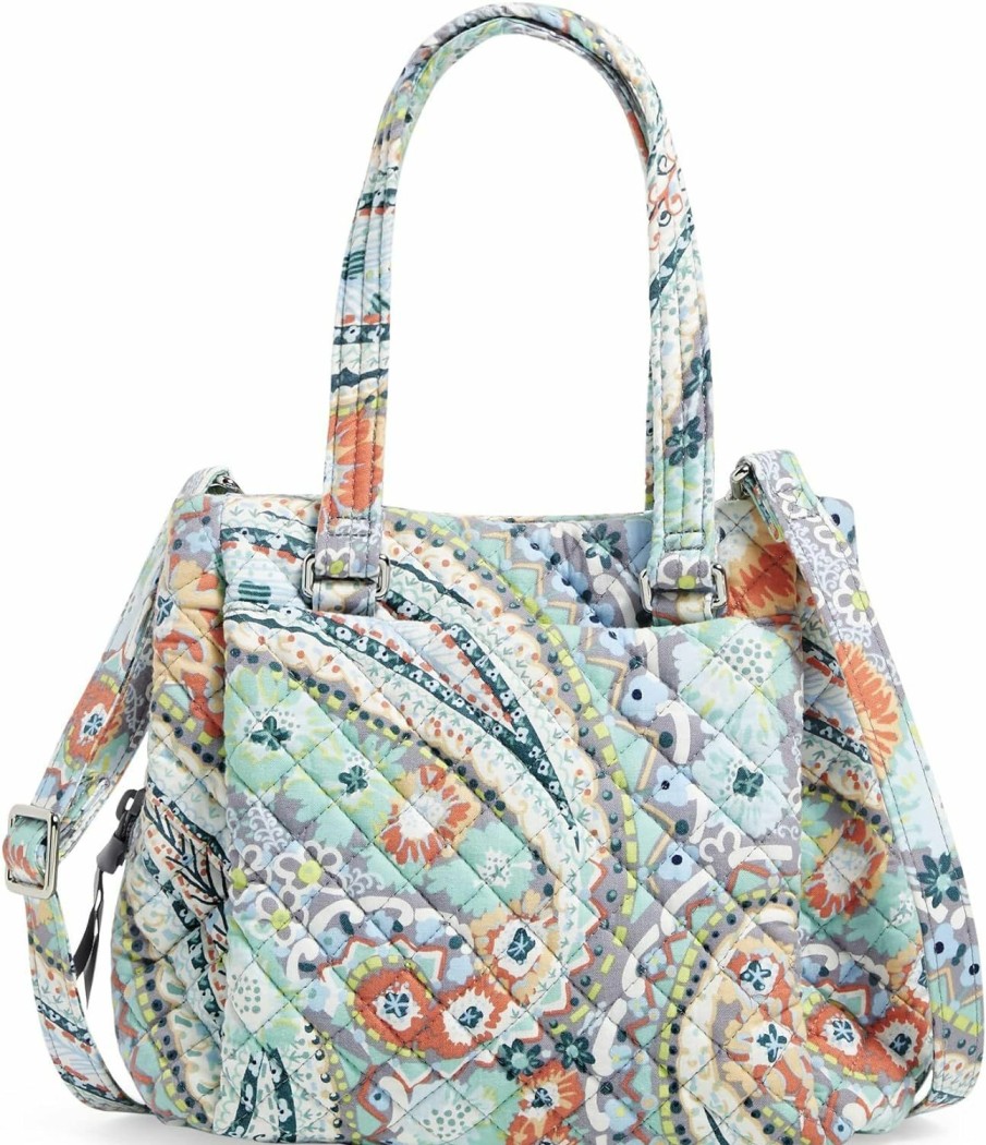 Vera Bradley Crossbody Handbags | Vera Bradley Women'S Cotton Mini Multi-Compartment Crossbody Purse