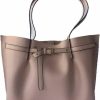 Michael Kors Crossbody Handbags | Emilia Large Tote Leather Shoulder Purse Handbag In Black