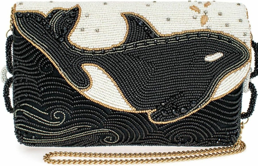 Mary Frances Crossbody Handbags | Mary Frances Wild & Free, Black/Ivory