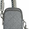 Travelon Crossbody Handbags | Travelon Boho Anti-Theft 2 Compartment Phone Crossbody, Gray Heather