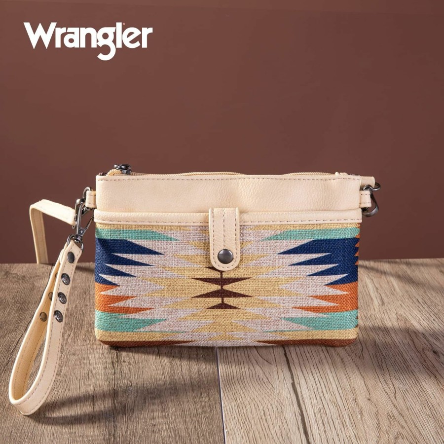 Montana West Crossbody Handbags | Wrangler Western Cowhide Crossbody Bags For Women Clutch Wristlet Purse