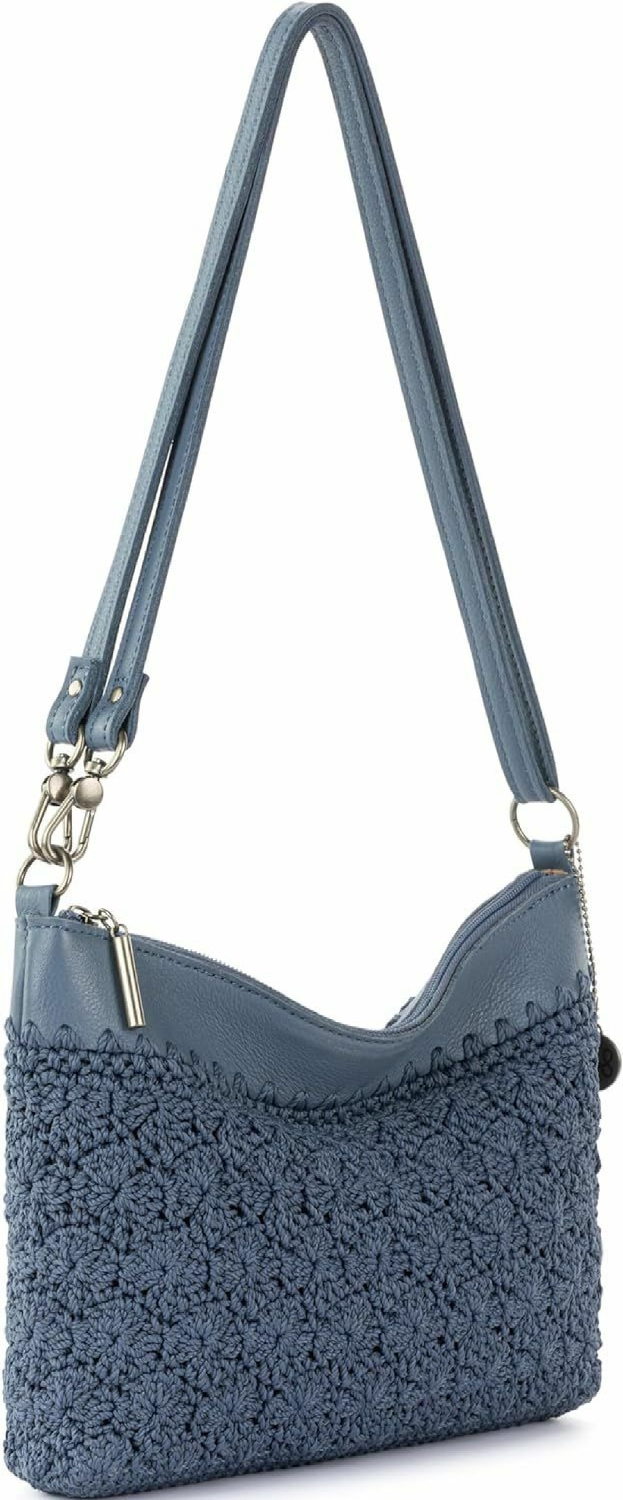 The Sak Crossbody Handbags | The Sak Lumi Convertible Crossbody Purse - Hand Crochet Women'S Handbag For Everyday & Travel, 3-In-1 Small Crossbody Bag With Zipper Closure & Pockets - Maritime Primrose