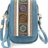 Goodhan Crossbody Handbags | Goodhan Embroidery Canvas Crossbody Bag Cell Phone Pouch Coin Purse For Women