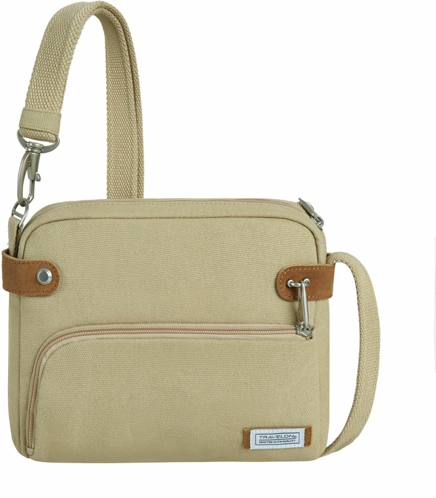 Travelon Crossbody Handbags | Travelon Heritage Anti-Theft Crossbody, Natural