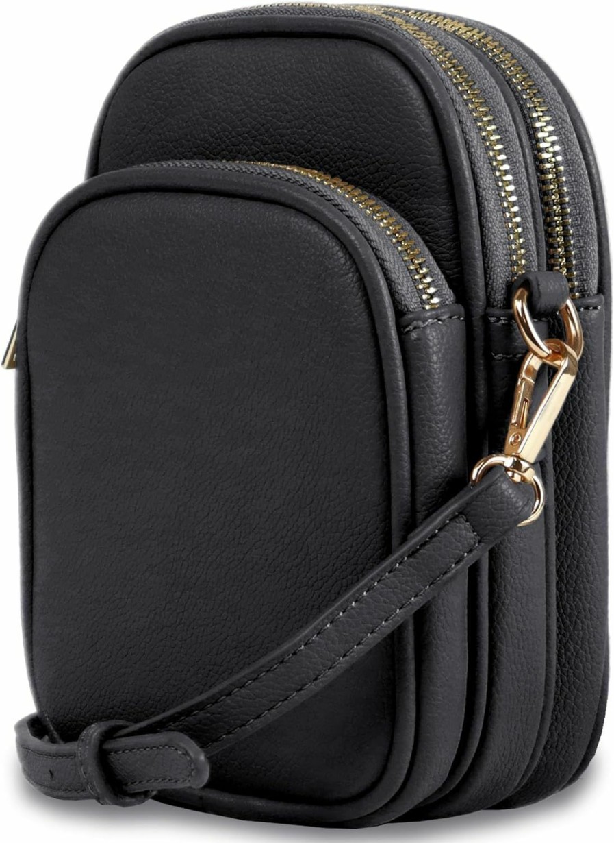 Mali+Lili Crossbody Handbags | Mali+Lili, Josie Triple Compartments Crossbody Bag For Women, Black