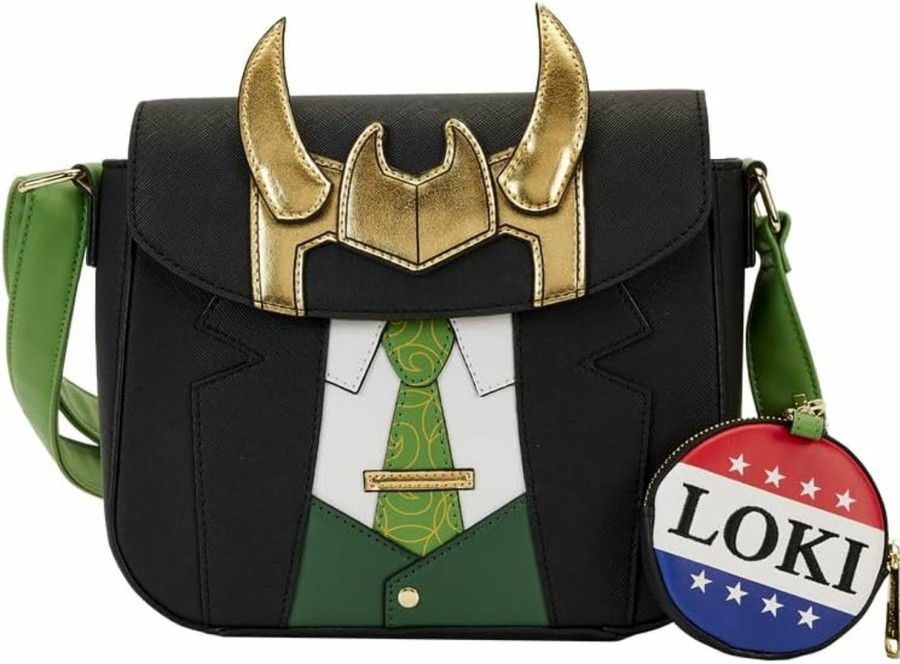 Loungefly Crossbody Handbags | Loungefly Marvel Loki For President Crossbody Bag