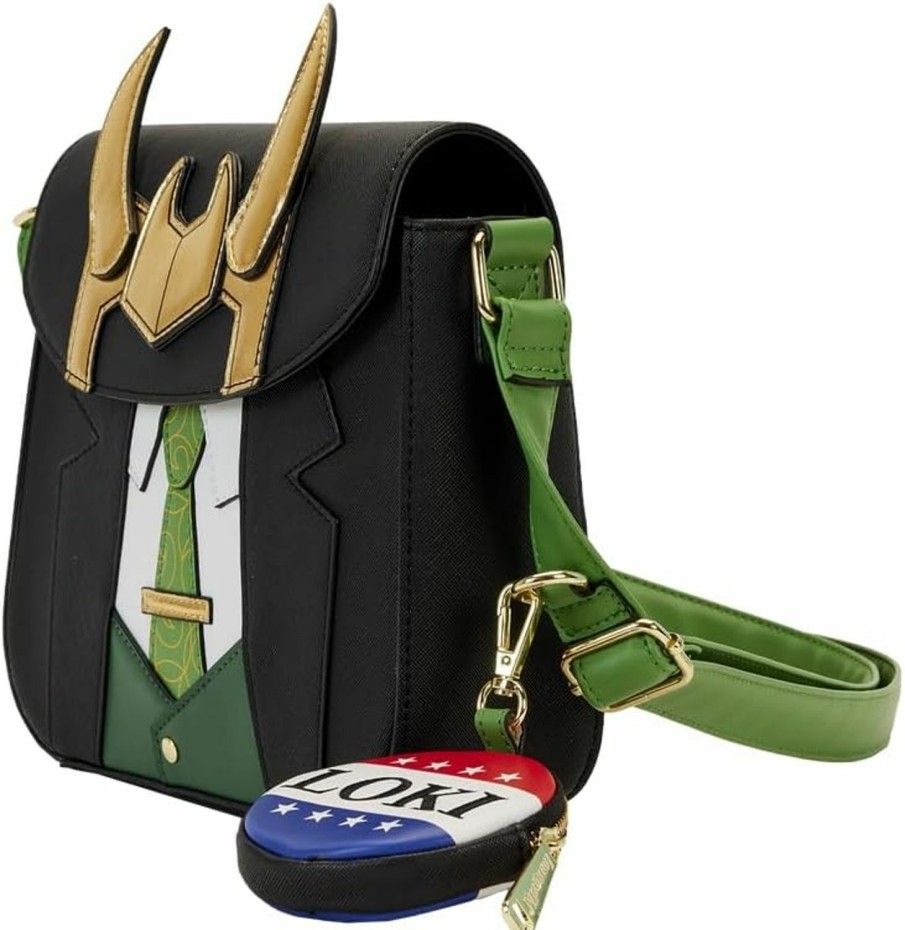 Loungefly Crossbody Handbags | Loungefly Marvel Loki For President Crossbody Bag