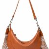 Hi-QTool Crossbody Handbags | Hi-Qtool Crossbody Bags Purse For Women Crescent Shoulder Hobo Purses Vegan Leather Handbag With Adjustable Guitar Strap