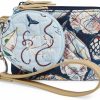 Vera Bradley Crossbody Handbags | Vera Bradley Women'S Performance Twill All In One Crossbody Purse With Rfid Protection, Black, One Size