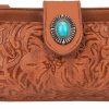 LAVAWA Crossbody Handbags | Lavawa Women'S Crossbody Handbag Small Vintage, Ladies Wallet Western Adjustable Phone Purse Clutch Turquoise Concho Embossed