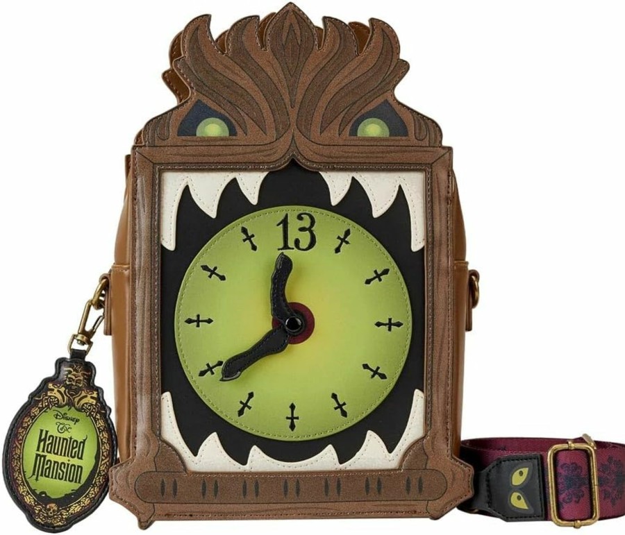 Loungefly Crossbody Handbags | Loungefly Disney Haunted Mansion Clock Crossbody Bag